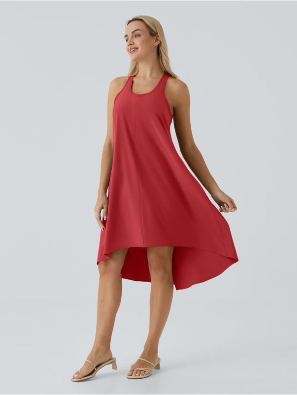 Halara Breezeful RacerPocket High Low Flowy Midi Size Large